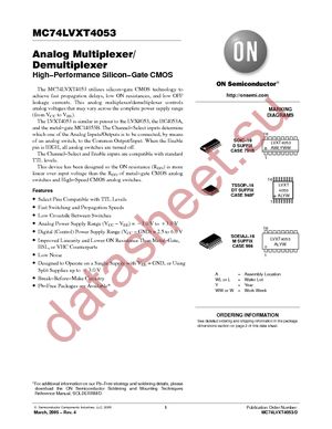 MC74LVXT4053D datasheet  